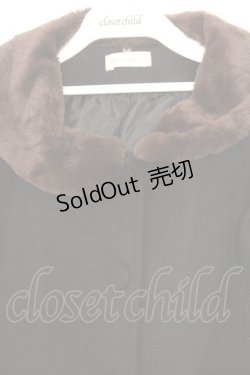 画像2: m petit by misako / ファーエリショートJKナガ ジャケット L クロ O-26-01-16-034-LO-CO-IG-ZTC002