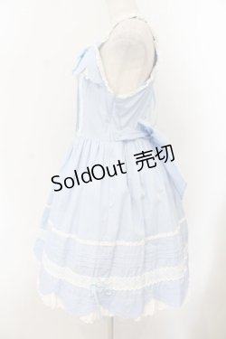 画像3: BABY,THE STARS SHINE BRIGHT / リボンスカラップジャンパースカート  サックス O-26-01-17-023-BA-OP-OW-OS