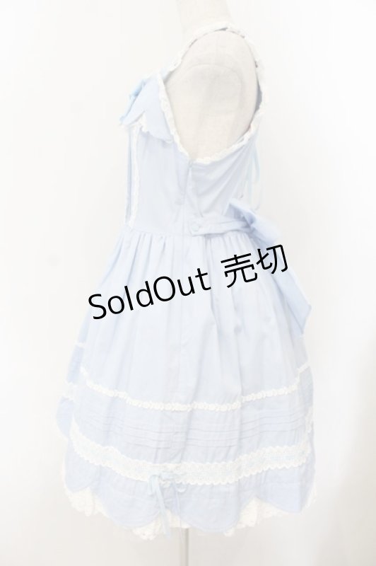 画像3: BABY,THE STARS SHINE BRIGHT / リボンスカラップジャンパースカート  サックス O-26-01-17-023-BA-OP-OW-OS (3)