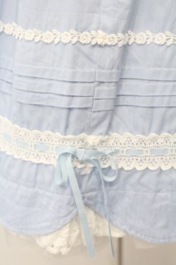 画像4: BABY,THE STARS SHINE BRIGHT / リボンスカラップジャンパースカート  サックス O-26-01-17-023-BA-OP-OW-OS