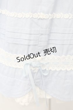 画像4: BABY,THE STARS SHINE BRIGHT / リボンスカラップジャンパースカート  サックス O-26-01-17-023-BA-OP-OW-OS