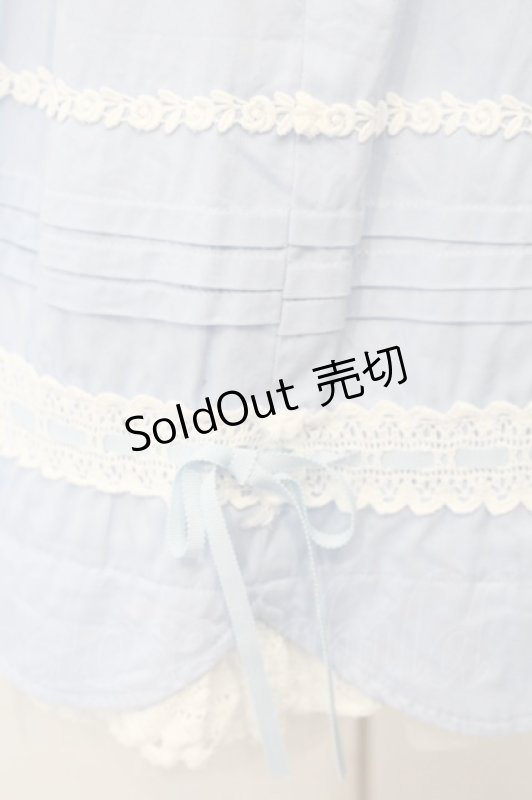 画像4: BABY,THE STARS SHINE BRIGHT / リボンスカラップジャンパースカート  サックス O-26-01-17-023-BA-OP-OW-OS (4)