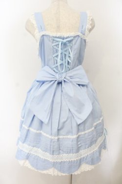 画像5: BABY,THE STARS SHINE BRIGHT / リボンスカラップジャンパースカート  サックス O-26-01-17-023-BA-OP-OW-OS