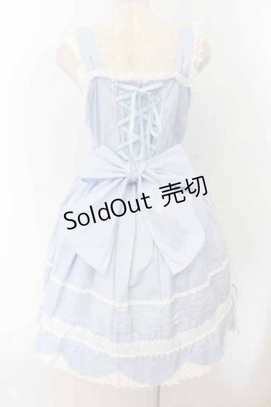 画像5: BABY,THE STARS SHINE BRIGHT / リボンスカラップジャンパースカート  サックス O-26-01-17-023-BA-OP-OW-OS (5)