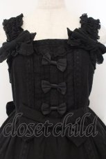 画像2: Angelic Pretty / バニラン肩リボンジャンパースカート【旧タグ】  クロ O-26-01-17-026-AP-OP-IG-OS (2)
