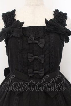画像2: Angelic Pretty / バニラン肩リボンジャンパースカート【旧タグ】  クロ O-26-01-17-026-AP-OP-IG-OS