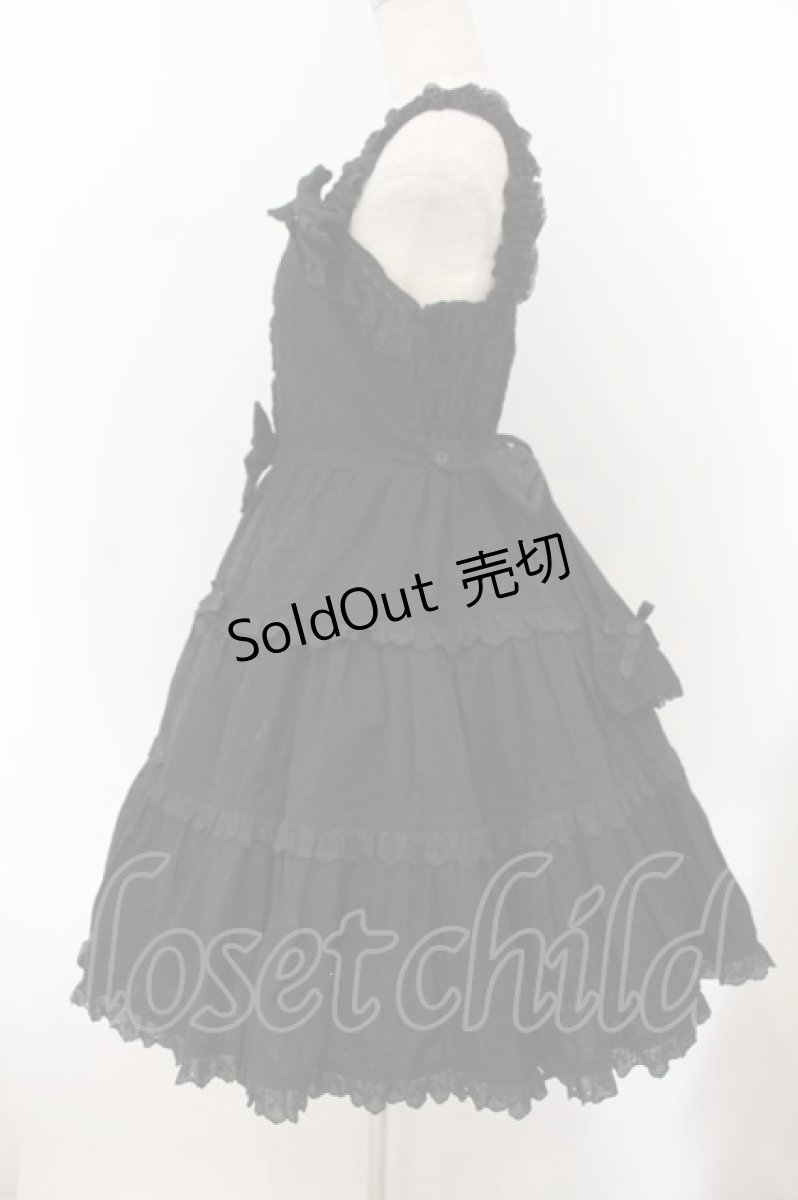 画像4: Angelic Pretty / バニラン肩リボンジャンパースカート【旧タグ】  クロ O-26-01-17-026-AP-OP-IG-OS (4)