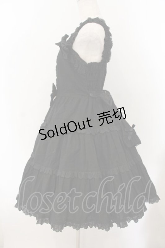 画像4: Angelic Pretty / バニラン肩リボンジャンパースカート【旧タグ】  クロ O-26-01-17-026-AP-OP-IG-OS (4)