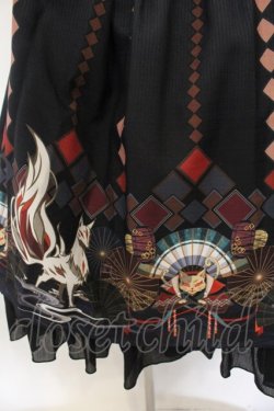 画像3: Grove Deer【海外ロリィタ】 / The Legend of the Fox スカート L ブラック O-26-01-17-028-EL-SK-IG-OS