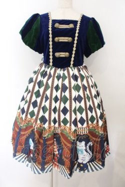 画像1: axes femme kawaii / ドールズサーカスワンピース M ブルー O-26-01-17-003-AX-OP-OW-OS