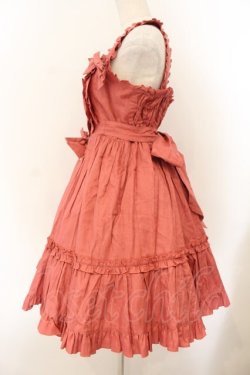 画像4: metamorphose / クラシックジャガード前開きジャンパースカート  ピンク O-26-01-17-030-ME-OP-IG-OS