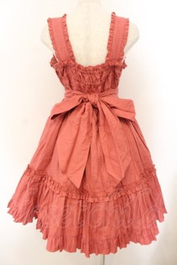 画像5: metamorphose / クラシックジャガード前開きジャンパースカート  ピンク O-26-01-17-030-ME-OP-IG-OS