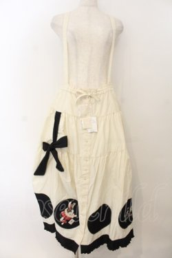 画像1: PINK HOUSE / ハロウィーンワンダーランドワッペン使いスカート  シロ×クロ O-26-01-17-032-LO-OP-IG-OS