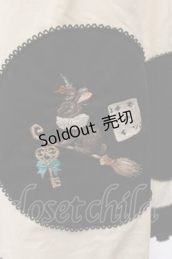 画像4: PINK HOUSE / ハロウィーンワンダーランドワッペン使いスカート  シロ×クロ O-26-01-17-032-LO-OP-IG-OS