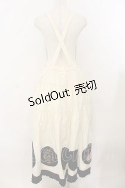 画像6: PINK HOUSE / ハロウィーンワンダーランドワッペン使いスカート  シロ×クロ O-26-01-17-032-LO-OP-IG-OS