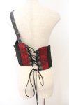画像4: Qutie Frash / 2022年 プレミアム黒炎ワンショルコルセット  レッド×ブラック O-26-01-17-035-QU-SK-IG-ZY (4)