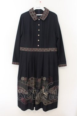 画像1: Jane Marple Dans Le Salon / British countryside day dress M ネイビー O-26-01-17-038-JM-OP-IG-OS