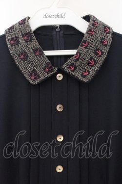 画像2: Jane Marple Dans Le Salon / British countryside day dress M ネイビー O-26-01-17-038-JM-OP-IG-OS