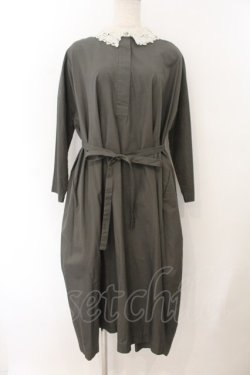 画像1: Jane Marple Dans Le Salon / レースカラーサックドレス M グレー O-26-01-17-040-JM-OP-IG-OS