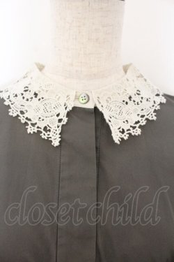 画像2: Jane Marple Dans Le Salon / レースカラーサックドレス M グレー O-26-01-17-040-JM-OP-IG-OS