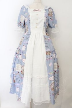 画像1: axes femme kawaii / 10thアニバーサリーワンピース M サックス O-26-01-17-004-AX-OP-OW-OS