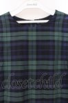 画像2: Jane Marple / Memorial Check ノースリーブドレス M ネイビー×グリーン O-26-01-17-041-JM-OP-IG-OS (2)