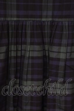 画像3: Jane Marple / Memorial Check ノースリーブドレス M ネイビー×グリーン O-26-01-17-041-JM-OP-IG-OS