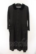 Jane Marple / Velvet collar dress（ベルベットカラードレス） M クロ O-26-01-17-042-JM-OP-IG-OS