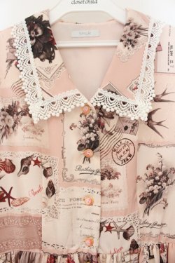 画像2: MILK / サロンワンピース  ピンク O-26-01-17-043-ML-OP-IG-OS