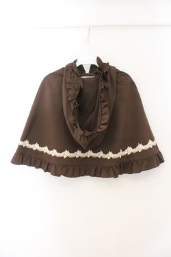 画像3: axes femme kawaii / 童話の小公女ケープ M ブラウン O-26-01-17-049-AX-JA-OW-OS
