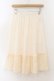 画像1: axes femme / 繊細レースミディ丈ペチスカート M キナリ O-26-01-17-050-AX-SK-OW-OS (1)