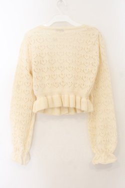 画像4: axes femme kawaii / クマブローチニットボレロ M キナリ O-26-01-17-057-AX-TO-OW-OS