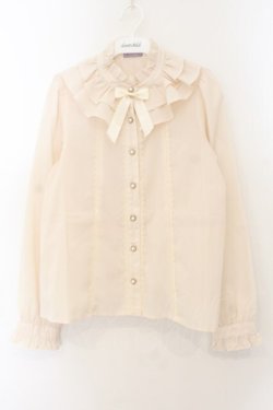 画像1: axes femme kawaii / 童話の小公女ブラウス M キナリ O-26-01-17-058-AX-BL-OW-OS