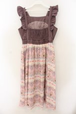 画像4: axes femme POETIQUE / ガトーシュクレフリルワンピース M ピンク O-26-01-17-064-AX-OP-OW-OS (4)