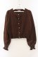 画像1: axes femme kawaii / 2つリボンカーディガン M ブラウン O-26-01-17-066-AX-TO-OW-OS (1)