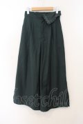 axes femme POETIQUE / 裾スリットワイドパンツ M グリーン O-26-01-17-071-AX-PA-OW-OS