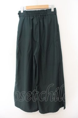 画像3: axes femme POETIQUE / 裾スリットワイドパンツ M グリーン O-26-01-17-071-AX-PA-OW-OS