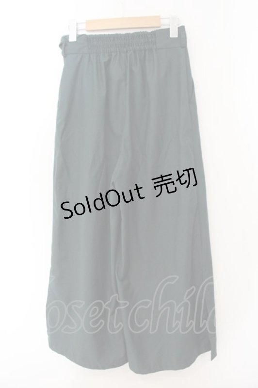 画像3: axes femme POETIQUE / 裾スリットワイドパンツ M グリーン O-26-01-17-071-AX-PA-OW-ZT533 (3)