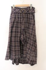 画像1: axes femme POETIQUE / オーバースカート付パンツ M パープル O-26-01-17-072-AX-PA-IG-ZT533 (1)