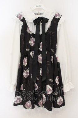 画像1: majoretty / クロミソウガラフリルワンピース M クロ×シロ O-26-01-17-073-LO-OP-IG-OS