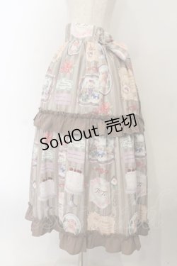 画像3: axes femme kawaii / ティティ×ベアファミリースカート  アイボリー O-26-01-17-006-AX-SK-IG-OS