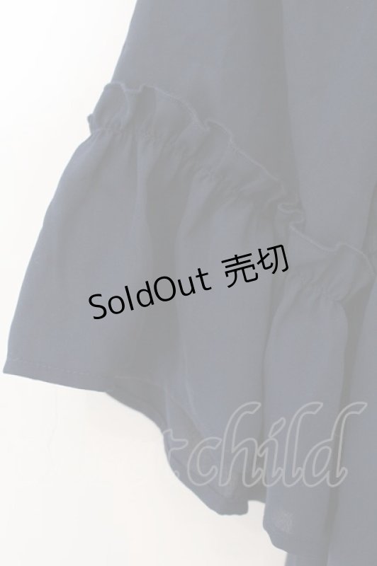 画像3: axes femme kawaii / エンパイアフリルブラウス M ネイビー O-26-01-17-076-AX-BL-OW-OS (3)