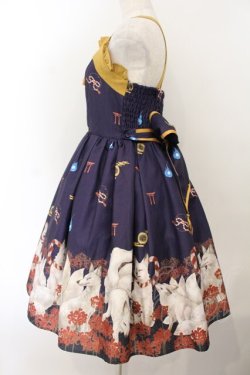 画像4: axes femme kawaii / 彼岸の白狐会柄ジャンスカ M パープル O-26-01-17-008-AX-OP-OW-OS