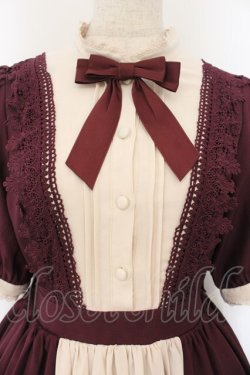 画像2: axes femme kawaii / エレガントドールワンピース M ワイン O-26-01-17-011-AX-OP-OW-OS