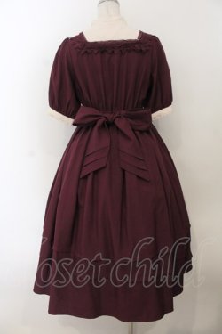 画像4: axes femme kawaii / エレガントドールワンピース M ワイン O-26-01-17-011-AX-OP-OW-OS