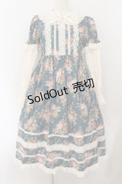 画像1: Innocent World / 薔薇と苺のドールワンピース M 86　グリーン×キナリ O-26-01-17-013-IW-OP-OW-OS