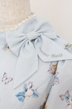 画像3: Innocent World / ピーターラビット小花レースワンピース M サックス O-26-01-17-014-IW-OP-OW-OS