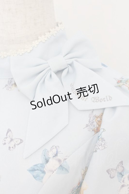 画像3: Innocent World / ピーターラビット小花レースワンピース M サックス O-26-01-17-014-IW-OP-OW-OS (3)