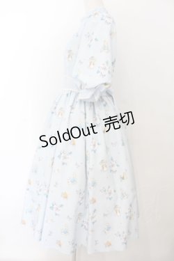 画像4: Innocent World / ピーターラビット小花レースワンピース M サックス O-26-01-17-014-IW-OP-OW-OS