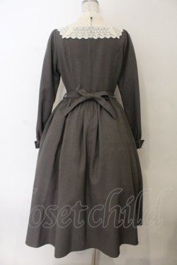 画像4: Innocent World / キャトリーヌ(長袖)ワンピース M グレー×キナリ O-26-01-17-015-IW-OP-OW-OS